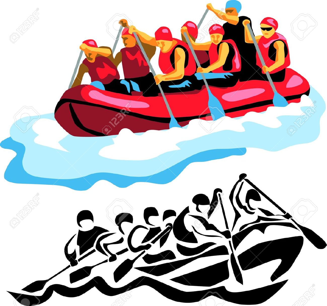 Raft Clipart.