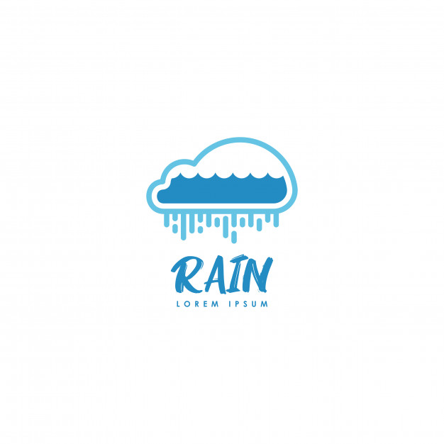 Rain logo Vector.