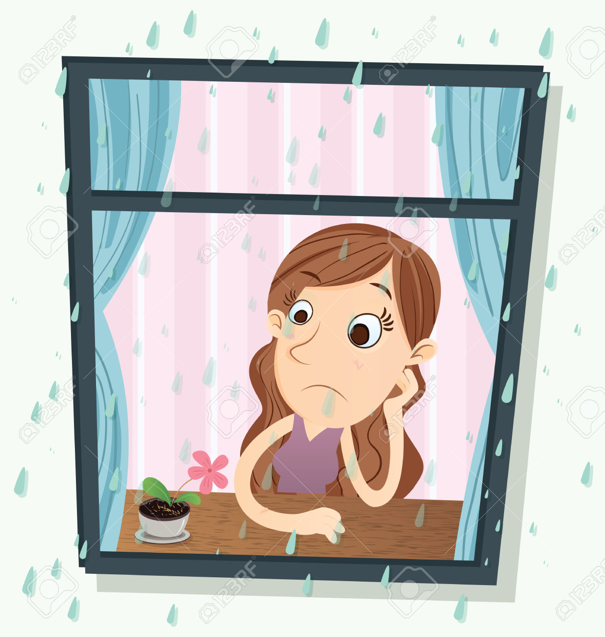 Rain On Window Clipart.