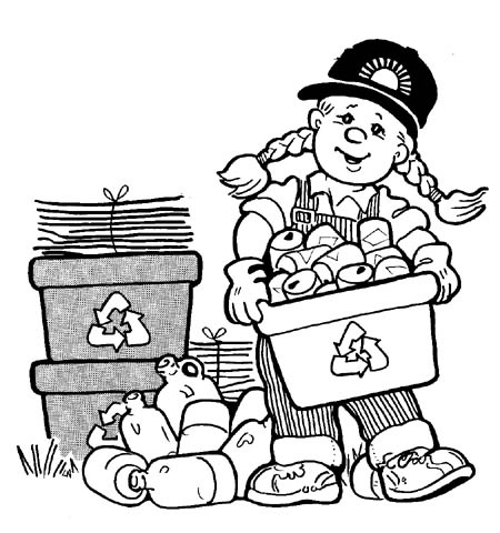 Recycle Recycling Black And White Clipart Kid 2.