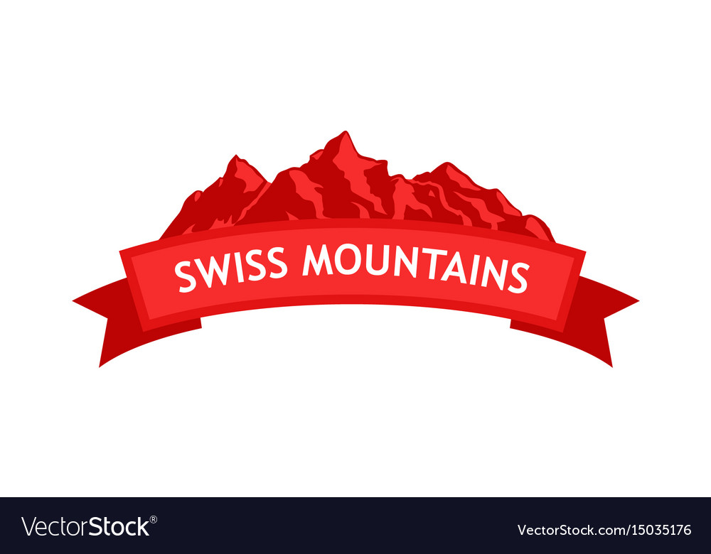 Logo of swiss mountains.