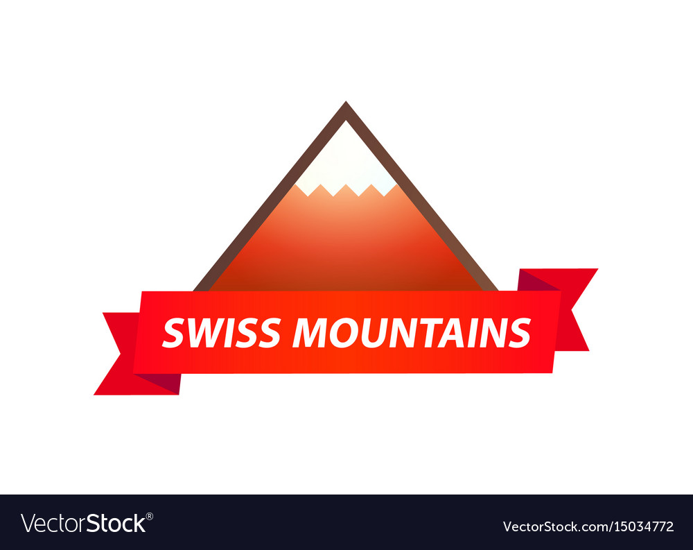 Logo of swiss mountains.