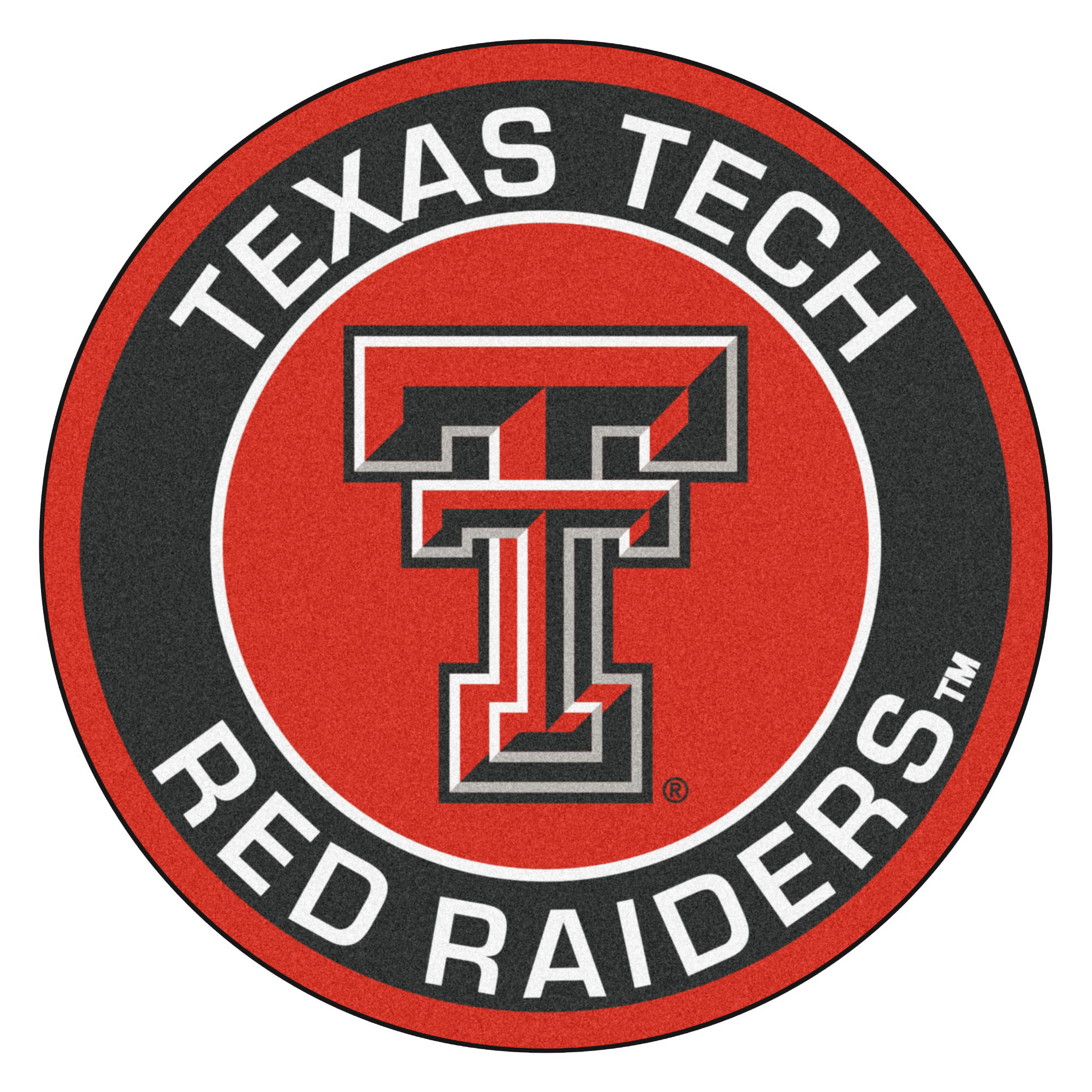 Texas Tech University Red Raiders Logo Roundel Mat.