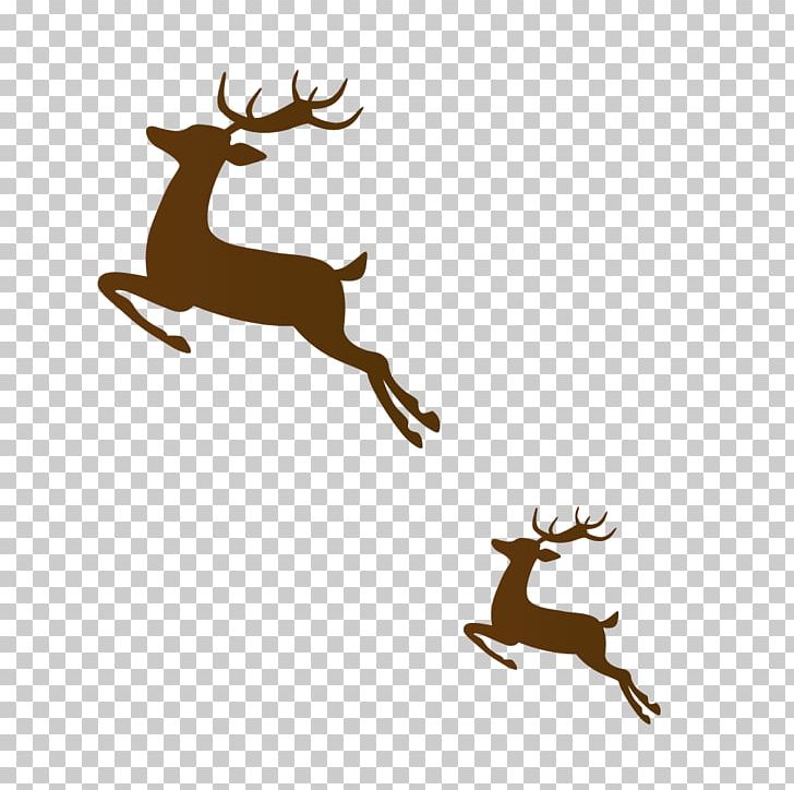 Reindeer Brown Run PNG, Clipart, Animals, Antler, Art.