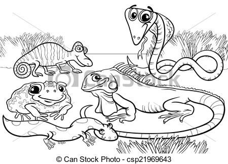 Reptile clipart black and white 2 » Clipart Station.