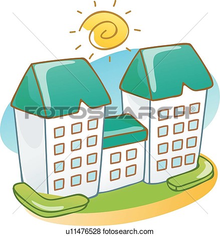 Residence Clipart Icon.