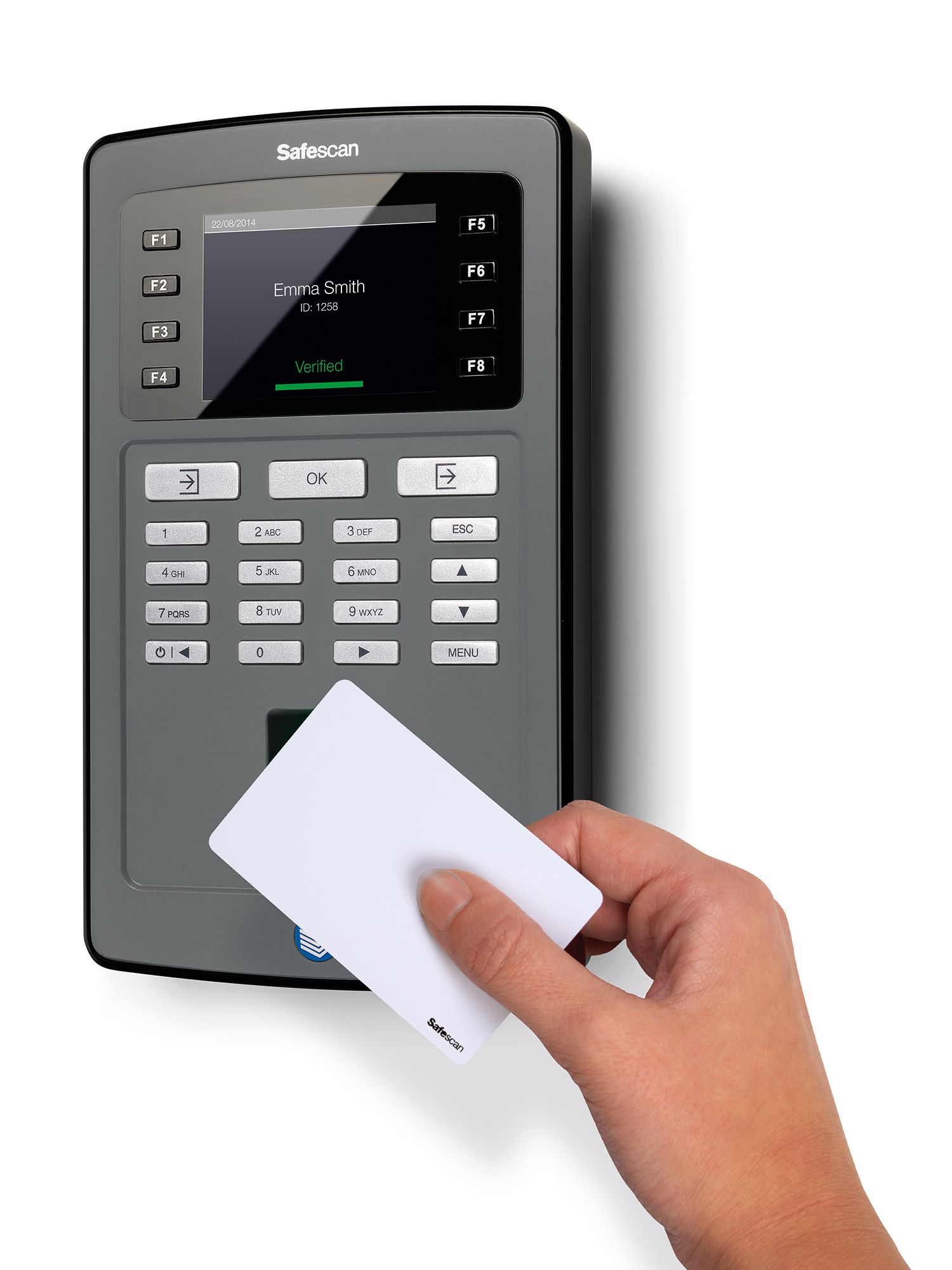 Safescan TA8035 WiFi Clocking In System with Fingerprint Sensor.