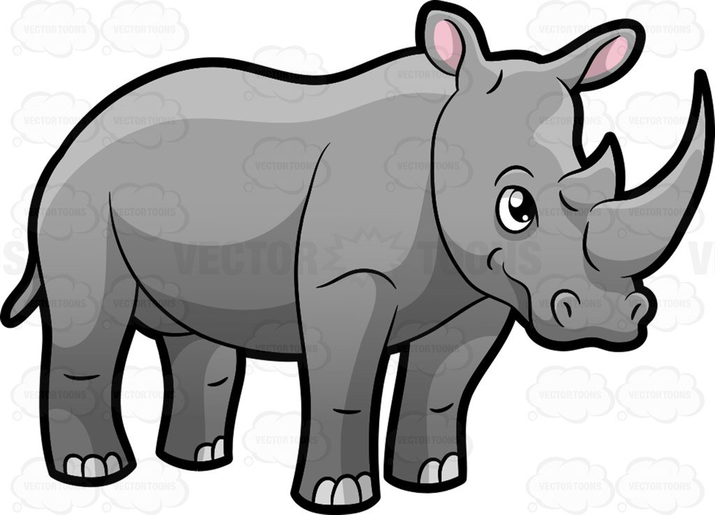 Rhinoceros clipart 3 » Clipart Station.