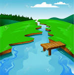 River banks clipart.