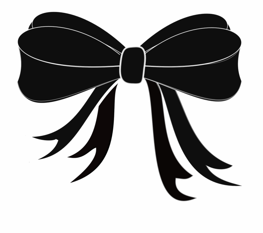 Ribbon Black Bow.