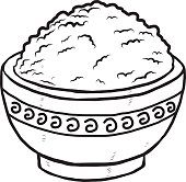 Rice black and white clipart » Clipart Station.