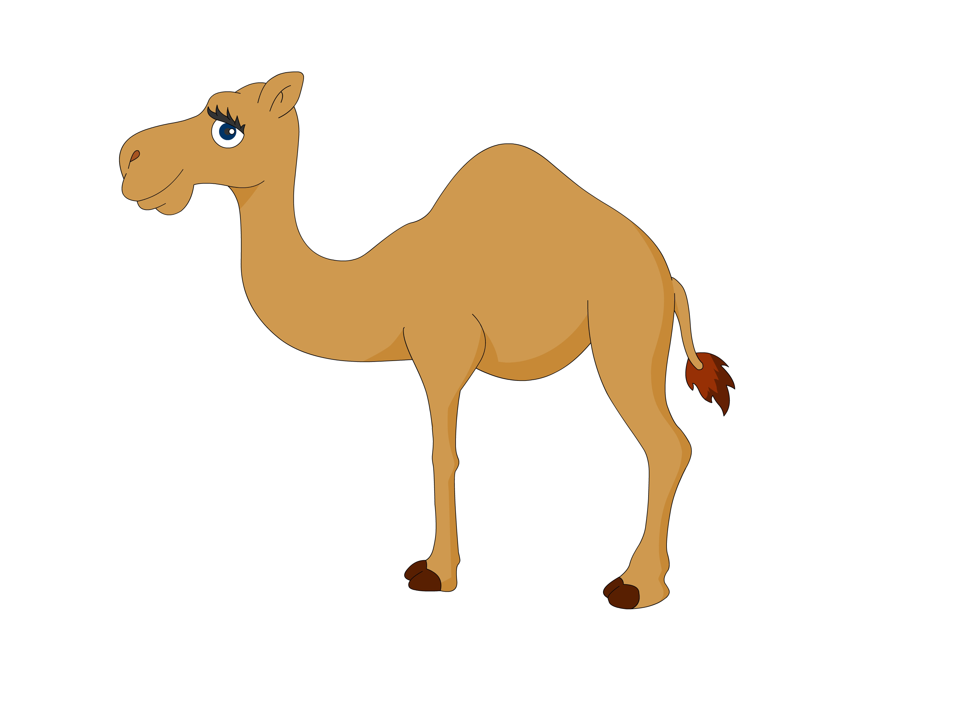 Person riding camel clipart stencil free design download.