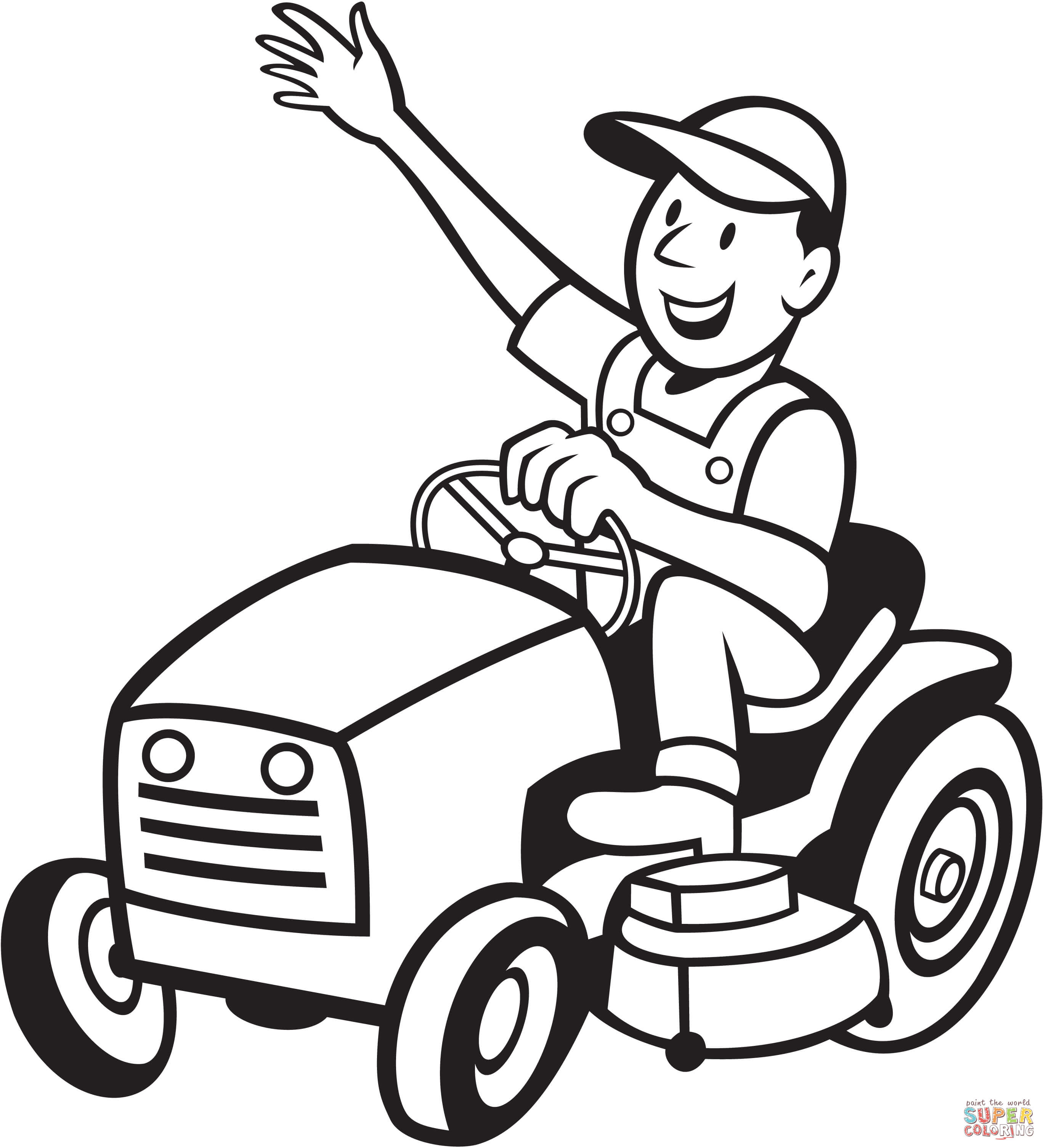 734 Lawn Mower free clipart.