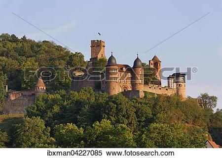 Stock Image of Burg Wertheim, Baden.