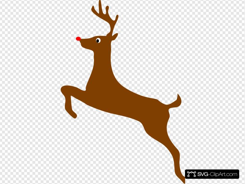 Rudolph The Red Nosed Reindeer Clip art, Icon and SVG.