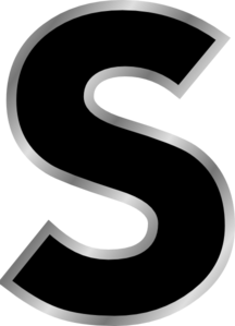 Letter S Black Clip Art at Clker.com.