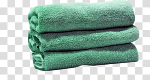 Green Grass, Towel, Cotton, Textile, Woven Fabric, White.