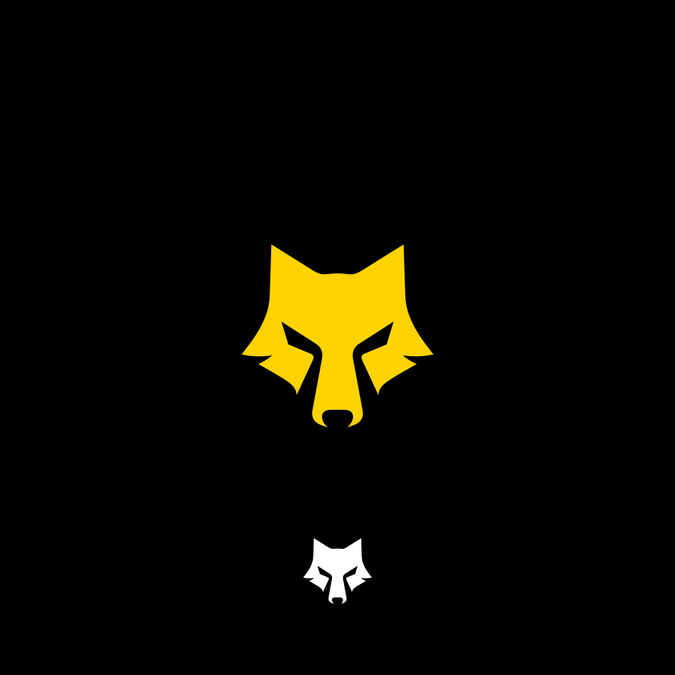 Stylized Wolf Head Logo Re.