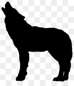 Wolf Silhouette PNG.