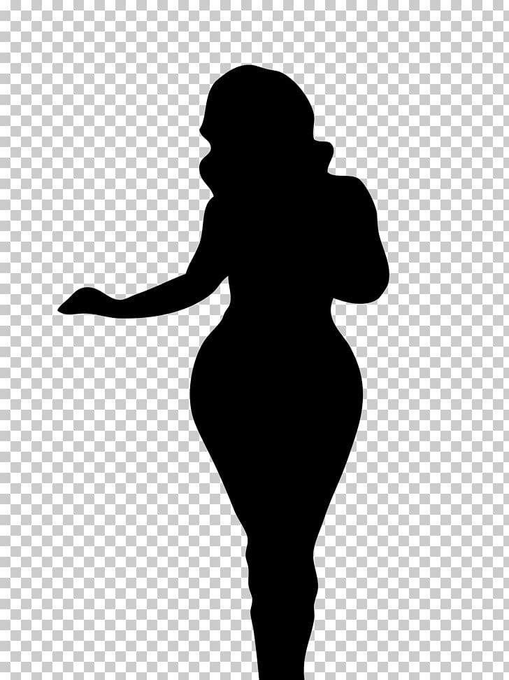 Silhouette Woman Female body shape Human body, Silhouette.