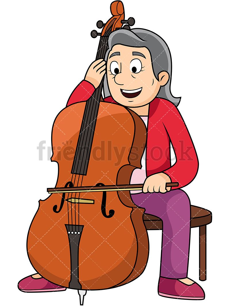 Old Woman Playing The Cello in 2019.