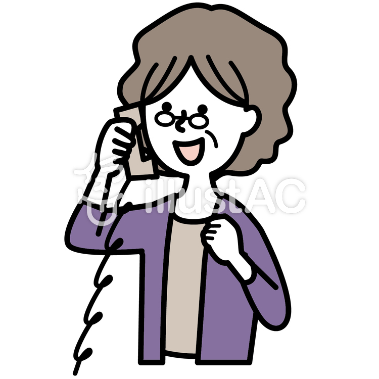 Elderly woman making a phone call 2.