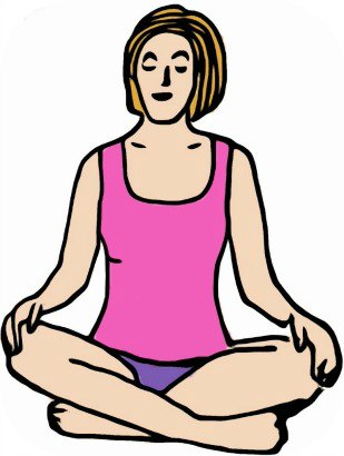 Sitting Cross Legged Clipart.