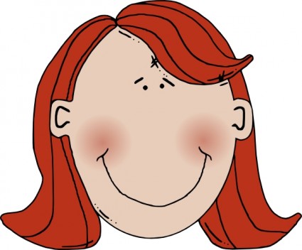 Woman face clipart.