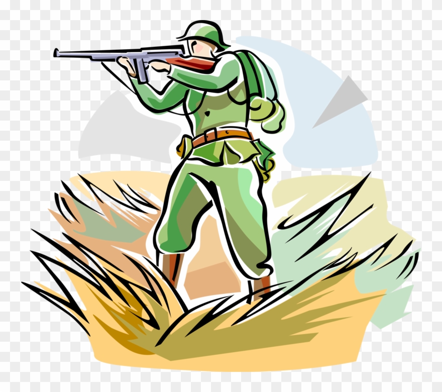 Vector Illustration Of World War One Wwi Soldier With.