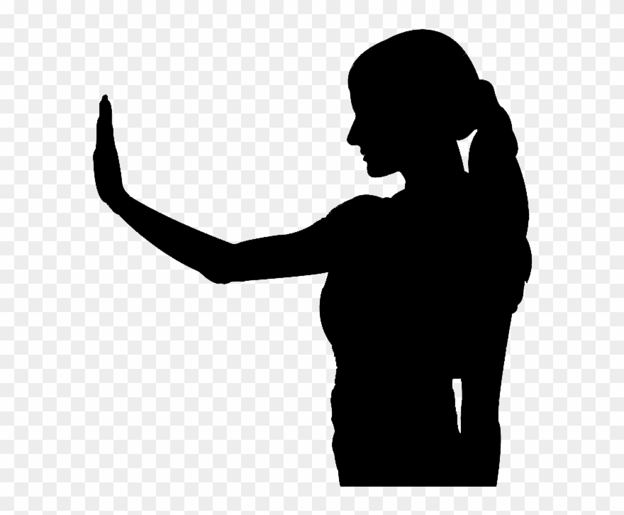 Silhouette Of Woman.