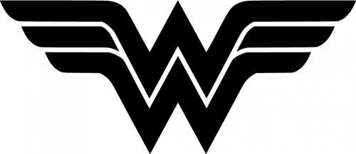 Wonder Woman Logo Vinyl Sticker, comic book decals, comic.