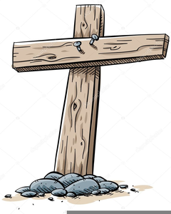 Old Wooden Cross Clipart.