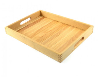 Wood tray.