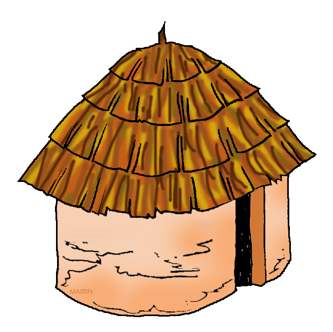 Woodland Native American Clipart.