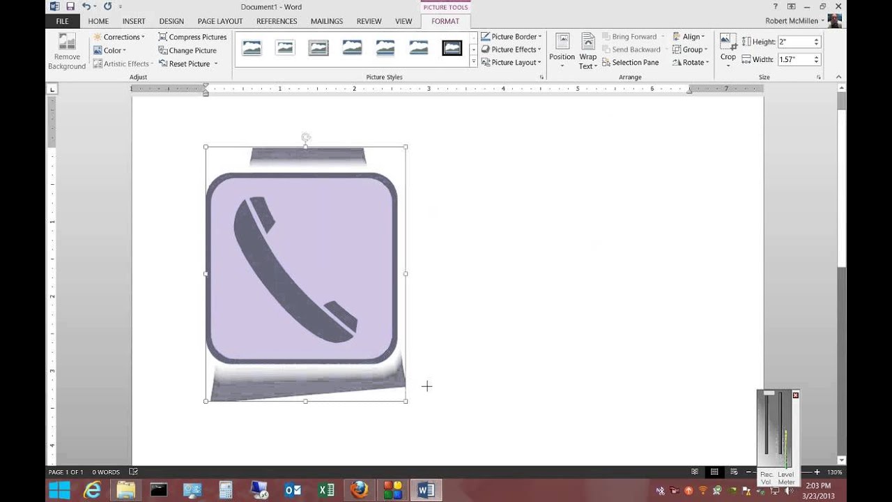 How to insert clip art in Microsoft Word 2013.