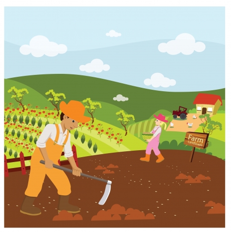 627 Farming free clipart.