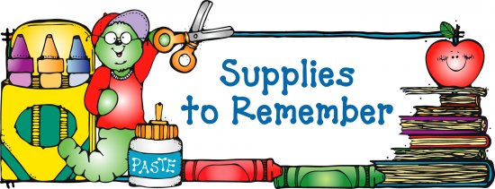 School supplies work supplies clipart.