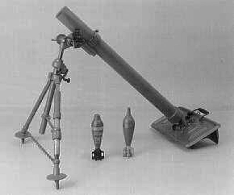 Mortar, 81mm M1 81mm Medium Infantry Mortar.