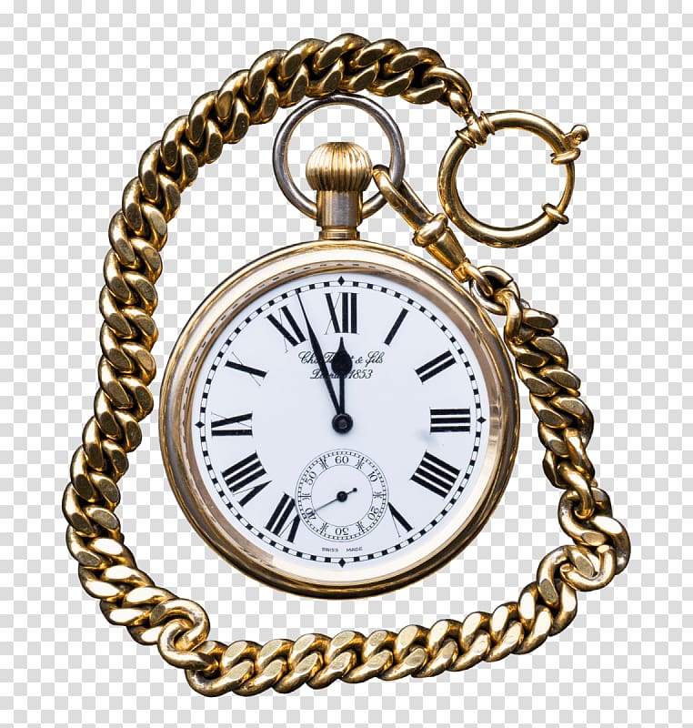 Clock Pocket watch Chain Travels Through Time in Italy.