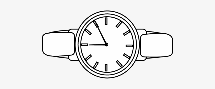 Black And White Watch Clip Art.