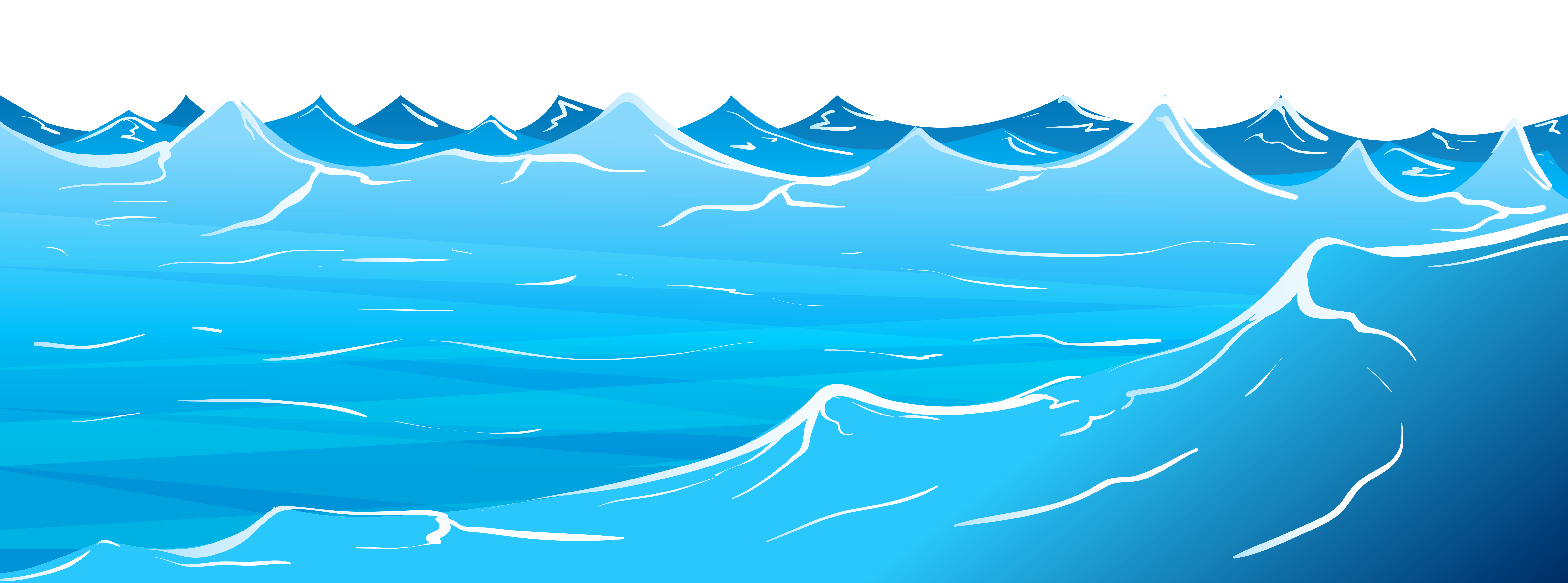 Ocean clipart transparent background.