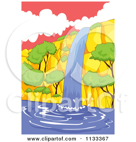 Clipart of waterfalls.