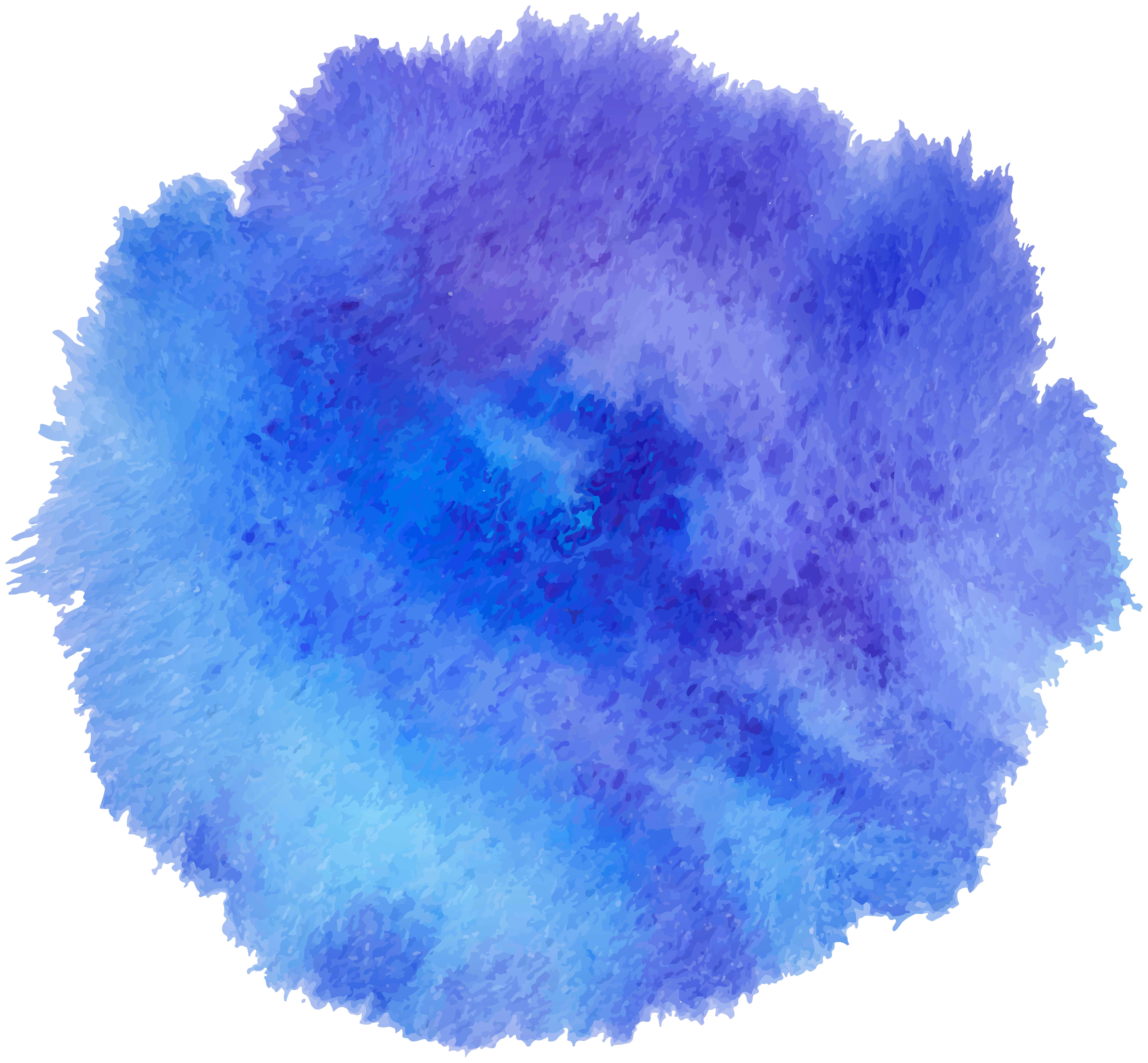 Watercolor Splatter Transparent PNG Image.