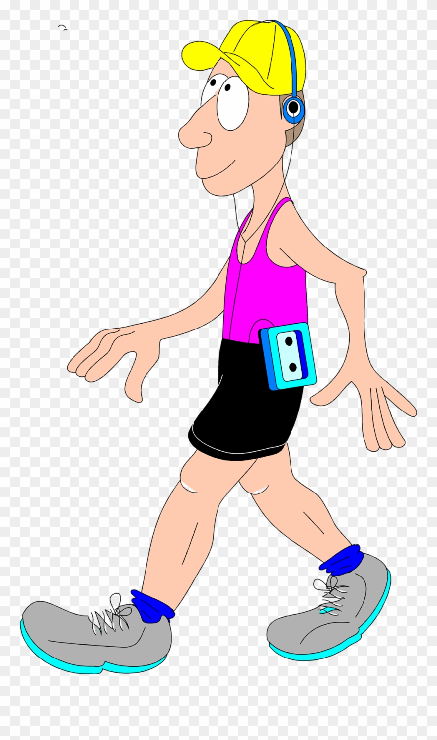 Man Walking Exercise Clip Art.