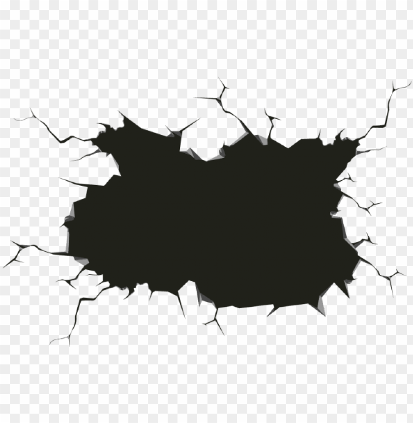 olf ball clipart wall crack.