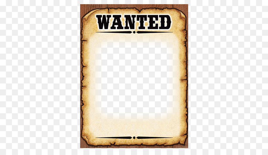 Wanted Poster Template png download.