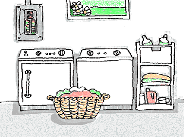 Laundry Room Clipart.