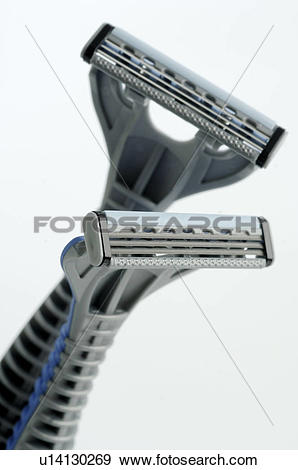 Stock Photograph of Men's Spa: Wet shaver u14130269.