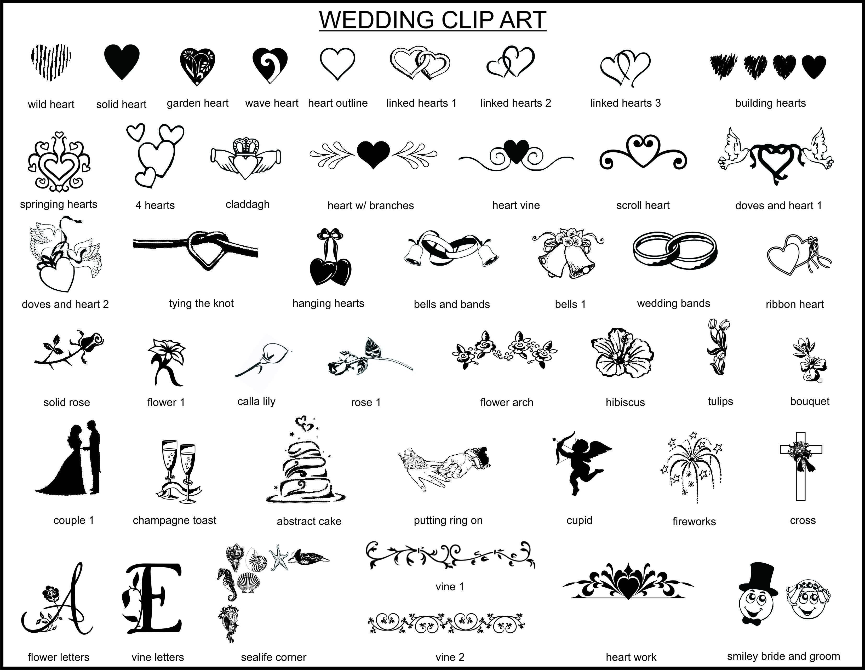 Wedding Reception Clipart.