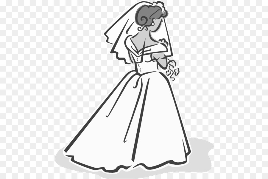 Wedding Dress Drawing clipart.